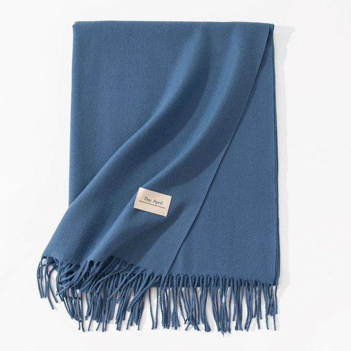 Pure Color Artificial Cashmere Scarf Women's Winter High-grade Shawl