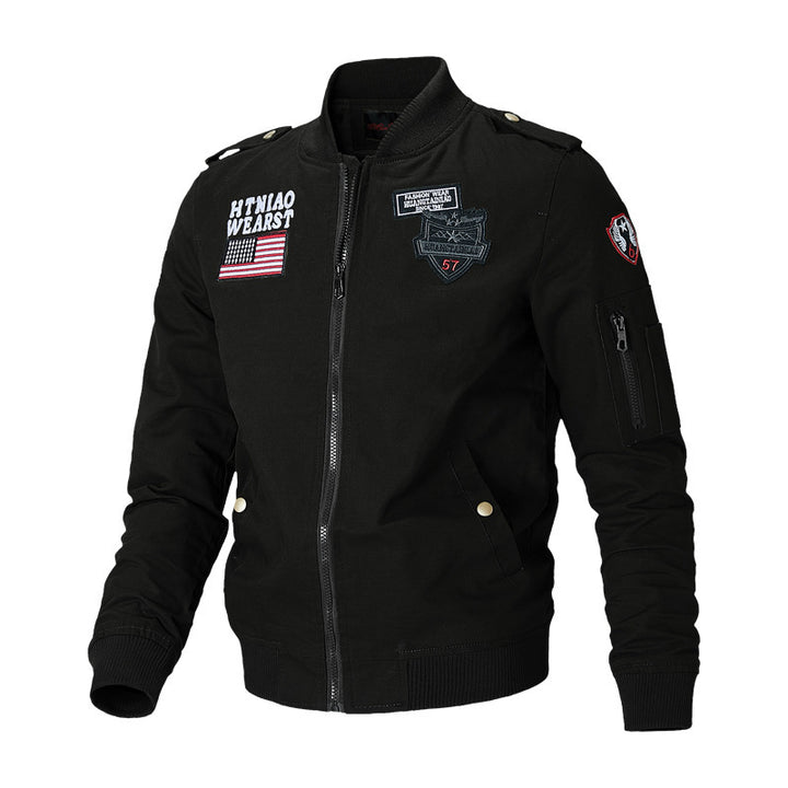 Men's flight jacket baseball uniform