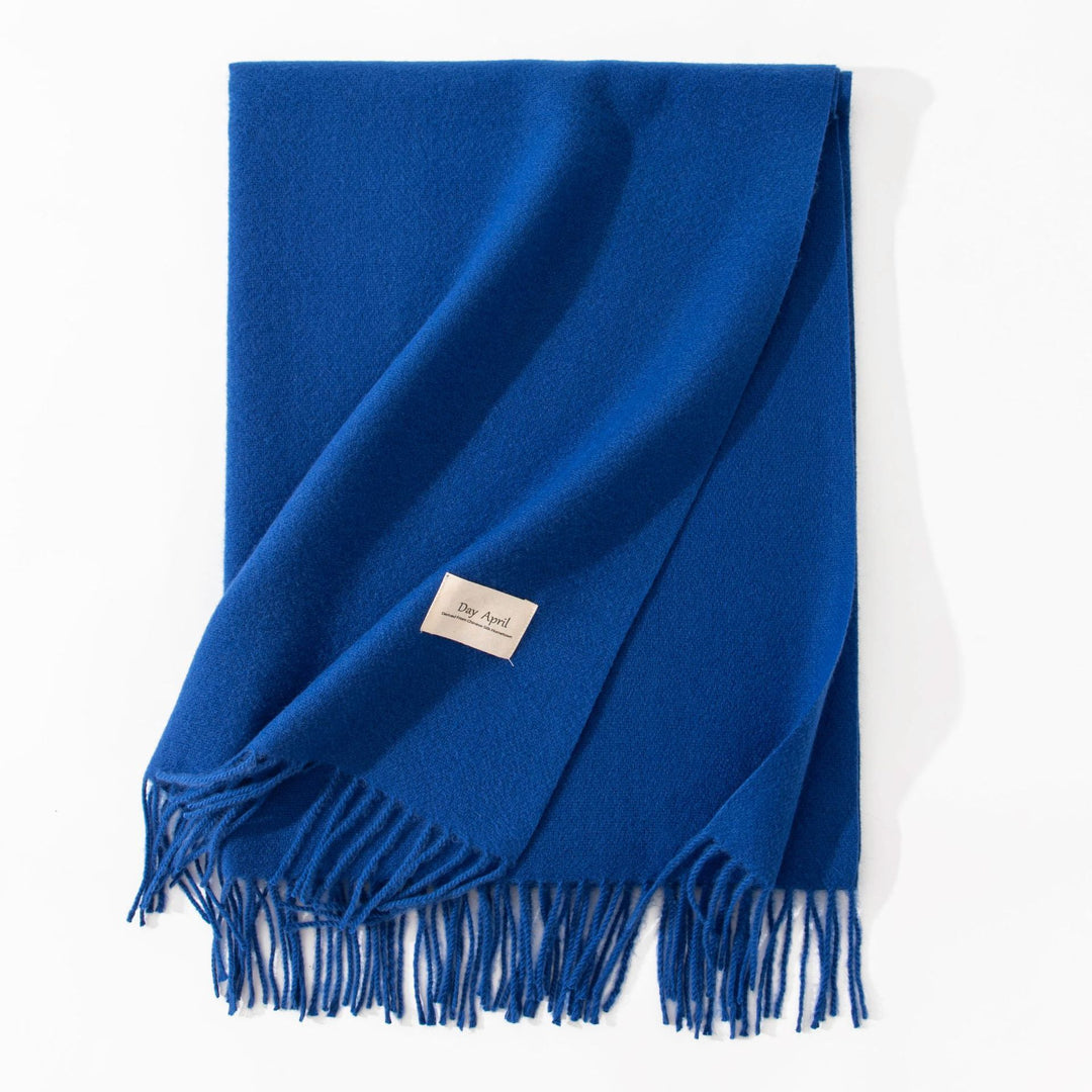 Pure Color Artificial Cashmere Scarf Women's Winter High-grade Shawl