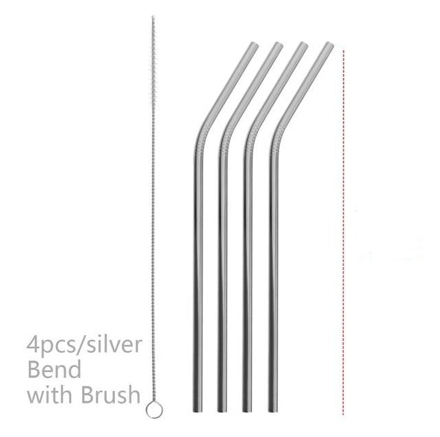 Colourful Reusable Stainless Steel Straws