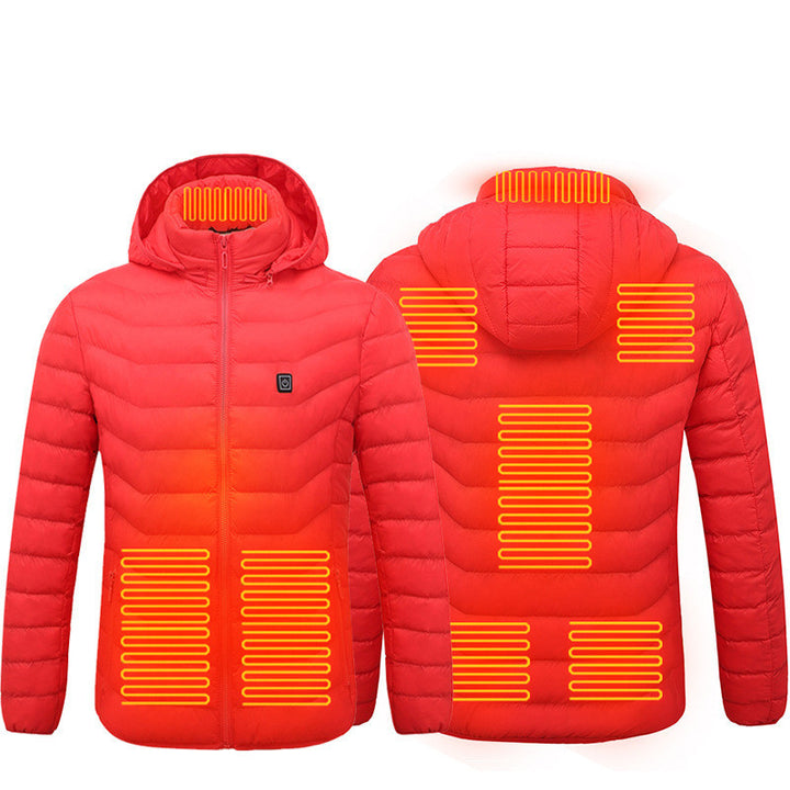 New Heated Jacket Coat USB Electric Jacket Cotton Coat Heater Thermal Clothing Heating Vest Men's  and women's Clothes Winter