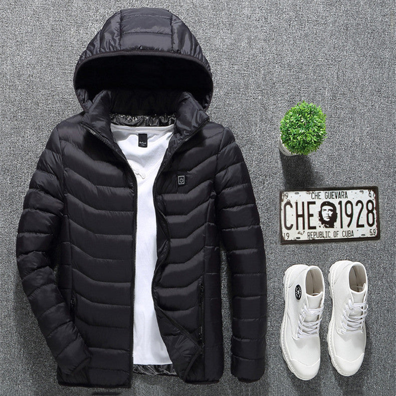 New Heated Jacket Coat USB Electric Jacket Cotton Coat Heater Thermal Clothing Heating Vest Men's  and women's Clothes Winter