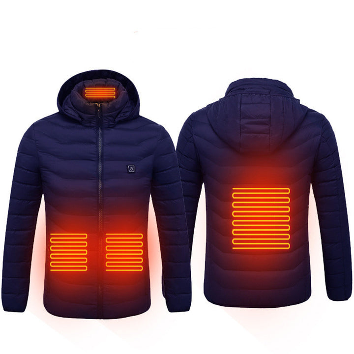 New Heated Jacket Coat USB Electric Jacket Cotton Coat Heater Thermal Clothing Heating Vest Men's  and women's Clothes Winter