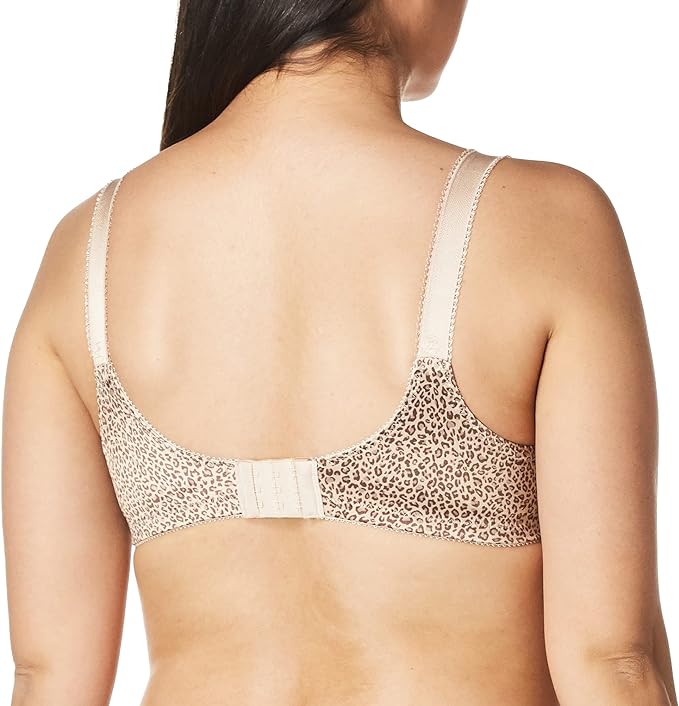 Bali women's Double Support Wireless Bra, Comfortsoft Full-coverage Bra, 36D -  Sexy Animal Print