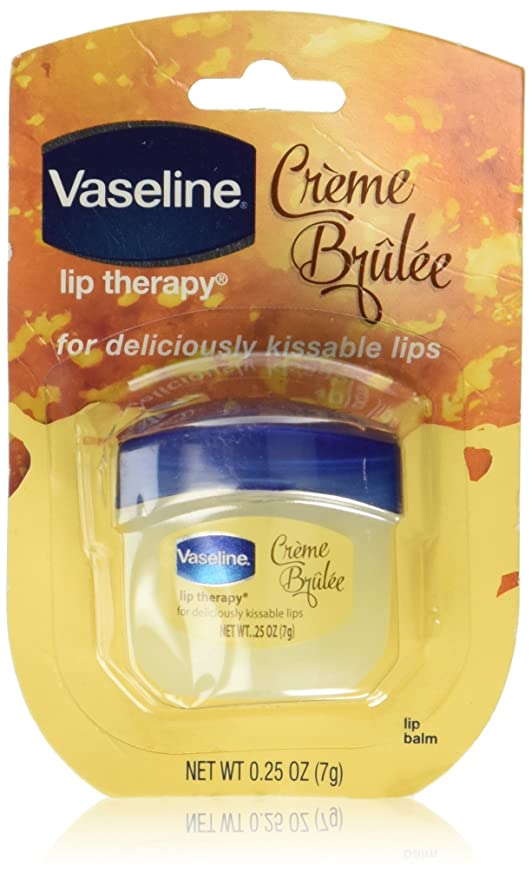 Vaseline Lip Therapy Lip Balm, Crème Bruleé 0.25 oz ( Pack 2 )