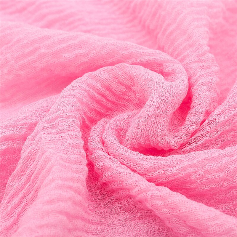 Crinkle scarf - Hijab      ( 90X 180 cm  -  36 X 70 inches )   -   headscarf Soft Cotton  candy Colors