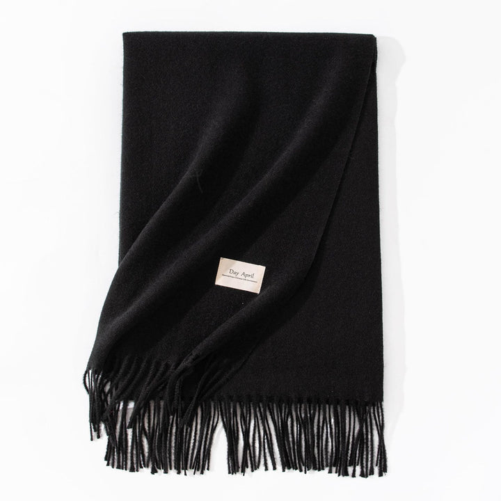 Pure Color Artificial Cashmere Scarf Women's Winter High-grade Shawl