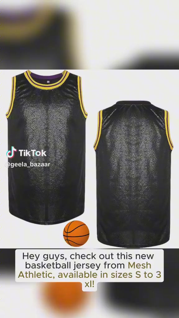 Blank Basketball Jersey Men's Mesh Athletic Sports Shirts