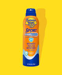 Pack of 2 Banana Boat Sport CoolZone Clear Sunscreen Spray SPF 30, 1.8 Oz